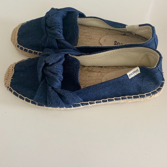 Soludos Blue Knotted Platform Smoking Slipper - Picture 3 of 5